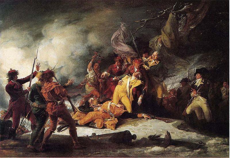 John Trumbull The Death of Montgomery in the Attack on Quebec Sweden oil painting art